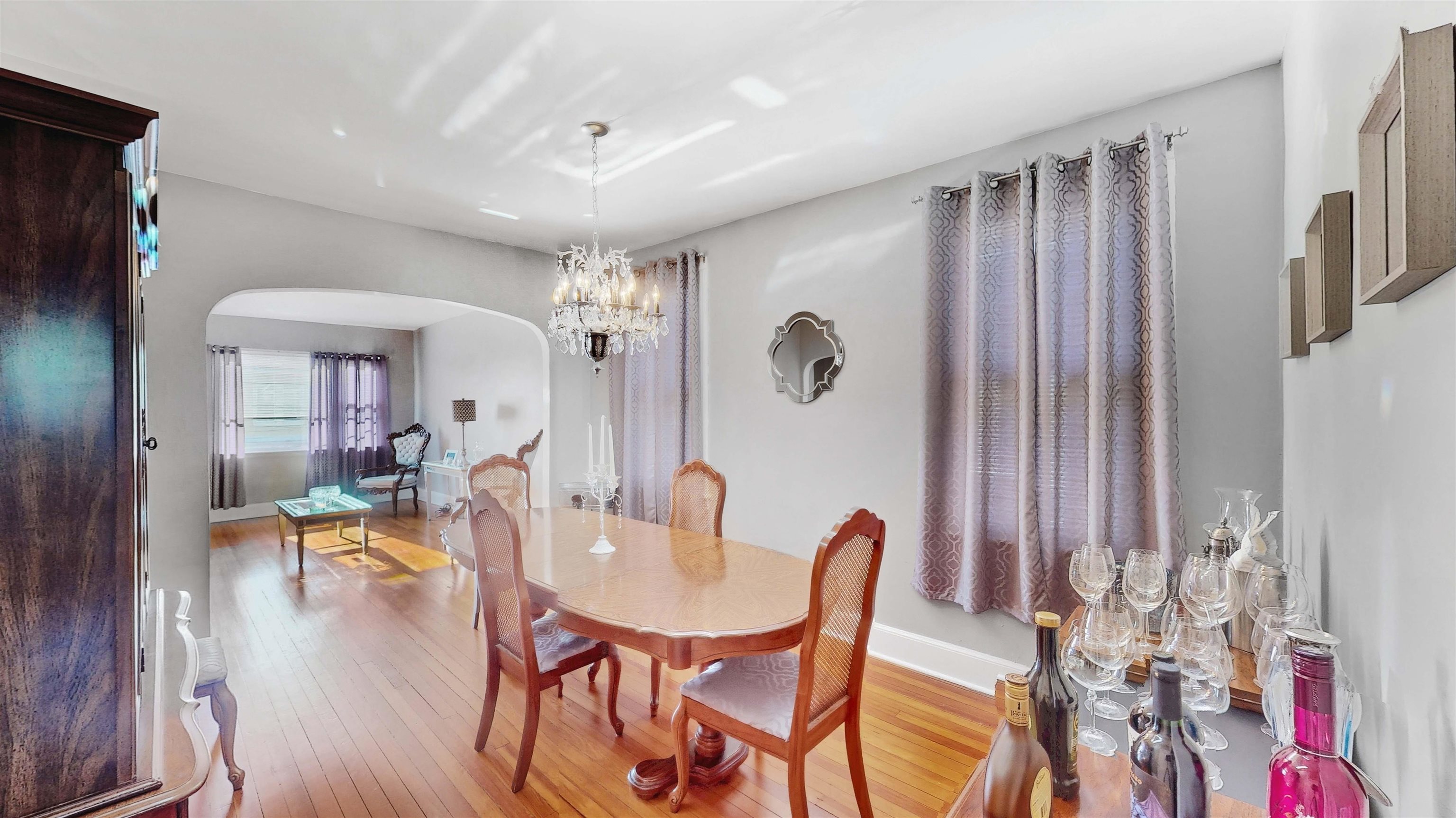159 West 32nd Street Bayonne, NJ 07002 - Photo 19 of 47 a view of a dining room with furniture window and wooden floor