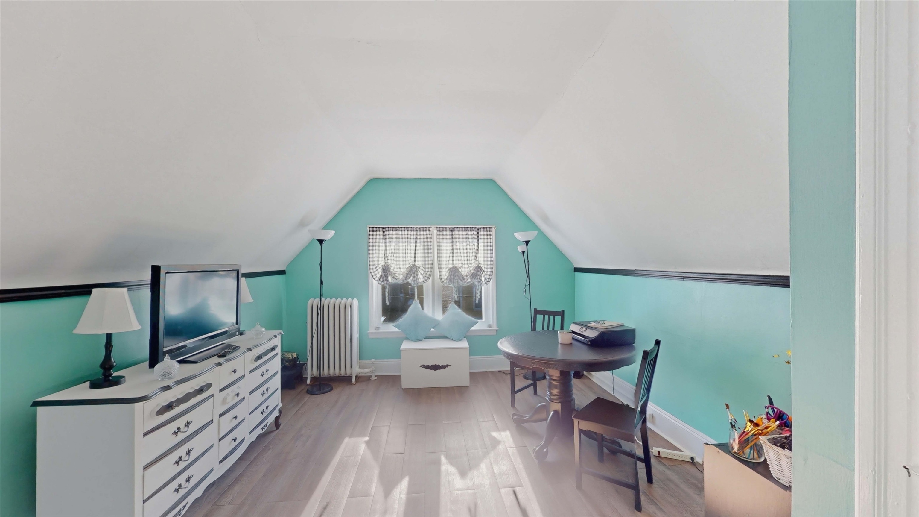 159 West 32nd Street Bayonne, NJ 07002 - Photo 32 of 47 a living room with furniture a fireplace and a table