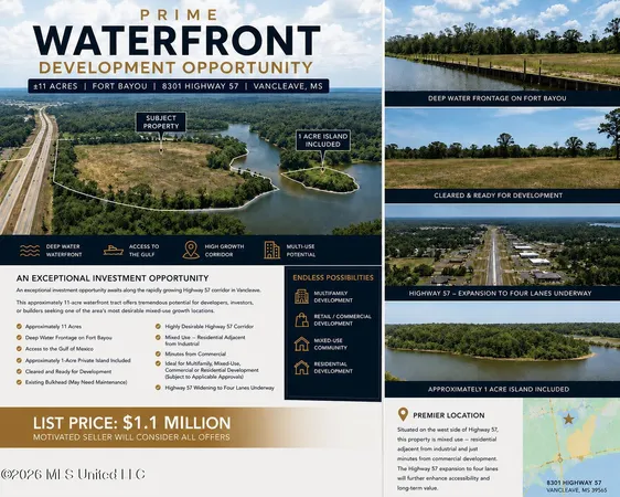 $1,100,000 | 8301 Hwy 57 Vancleave Ms 39565, Vancleave, MS 39565