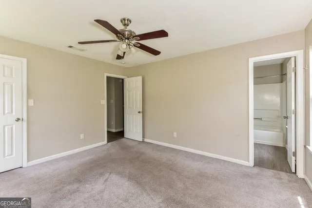 a view of an empty room