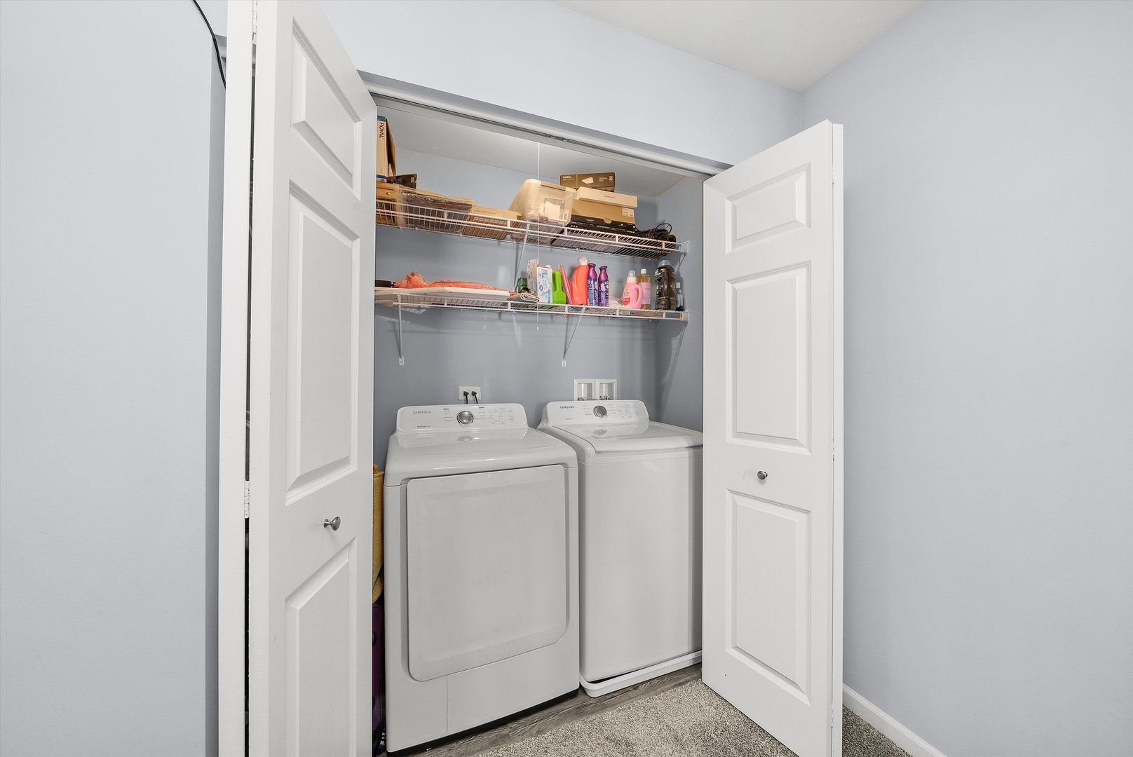 4177 Irving Road Aurora, IL 60504 - Photo 24 of 39 a storage room with washer and dryer