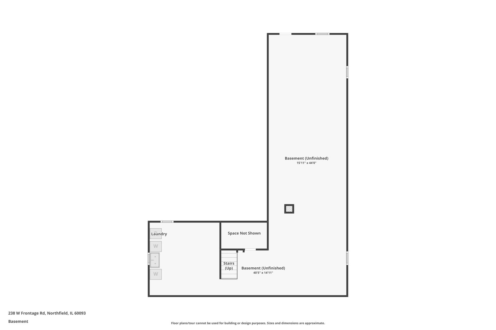 238 West Frontage Road Northfield, IL 60093 - Photo 16 of 16 a picture of a floor plan