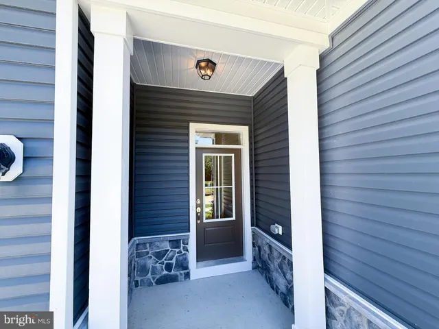 a view of front door of house