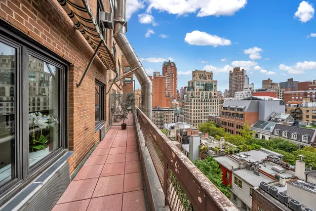 a view of a city with tall buildings