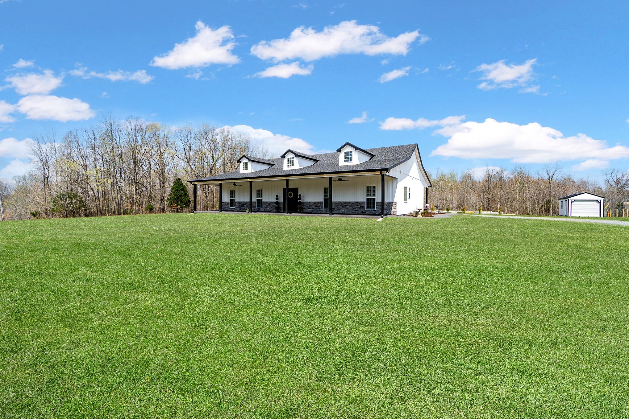 129 Claypool Road Bethpage, TN 37022 - Photo 5 of 30 a view of a house with a big yard and large trees