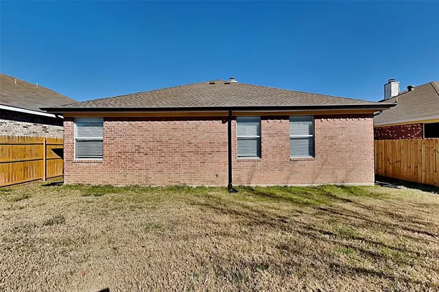 a backyard of a house