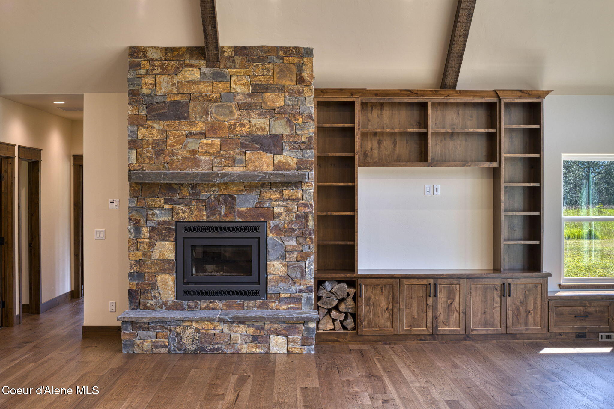 4450 Dufort Road Sagle, ID 83860 - Photo 30 of 81 Great Room Fireplace and Built Ins