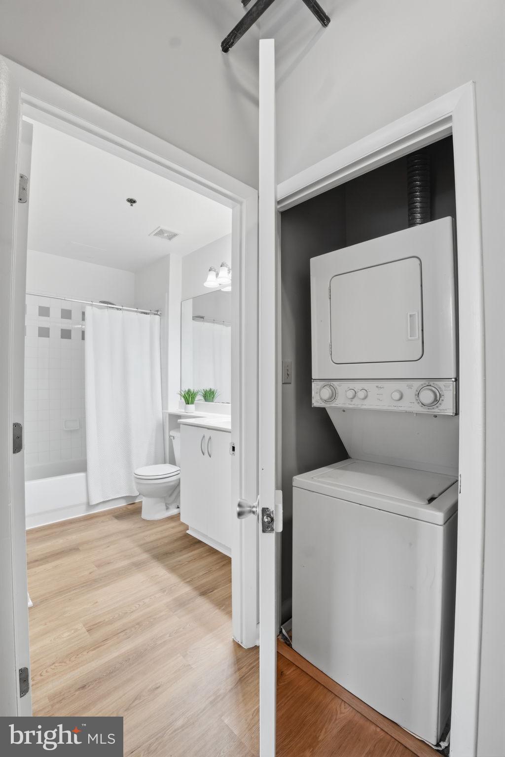1300 N Street Northwest, Unit 207 Washington, DC 20005 - Photo 18 of 24 a view of washer and dryer