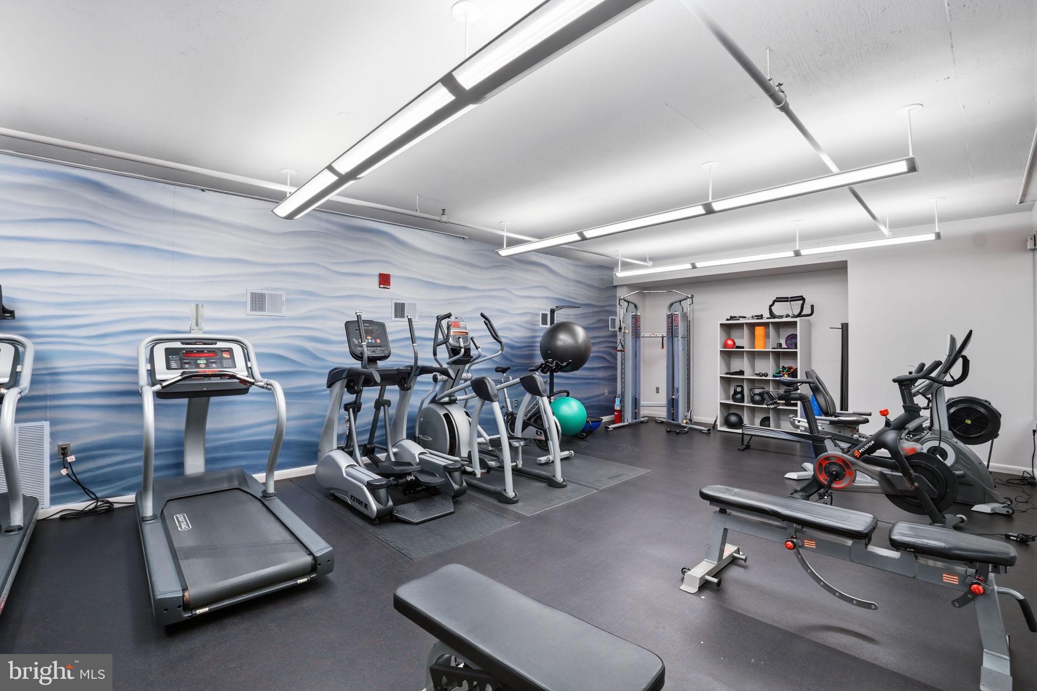 1300 N Street Northwest, Unit 207 Washington, DC 20005 - Photo 21 of 24 a view of a room with gym equipment