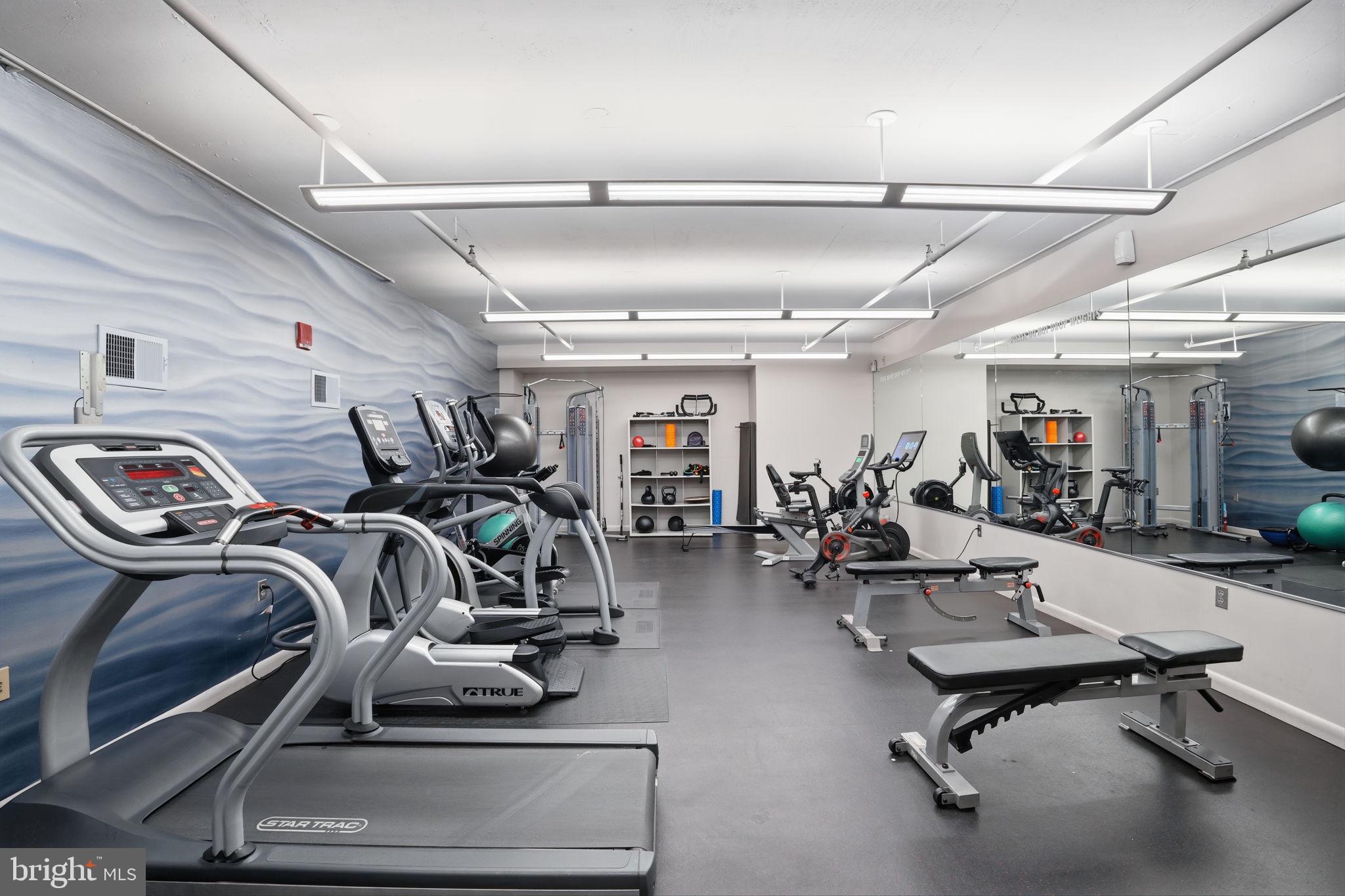 1300 N Street Northwest, Unit 207 Washington, DC 20005 - Photo 22 of 24 a view of a room with gym equipment