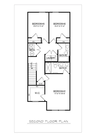 a bedroom with a bed and a night stand