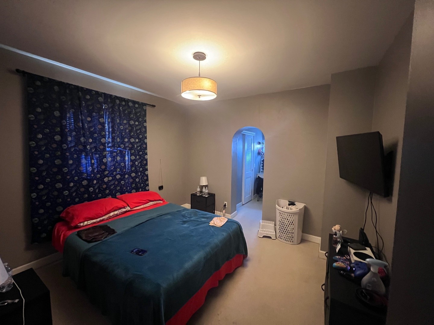 244 Indian Trail Lake In The Hills, IL 60156 - Photo 9 of 23 a bedroom with a bed and a lamp