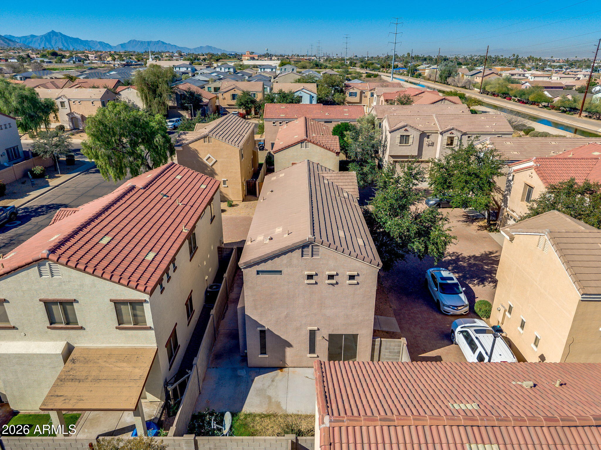 1332 East Dunbar Drive Phoenix, AZ 85042 - Photo 39 of 50 an aerial view of a house with wooden floor and city view