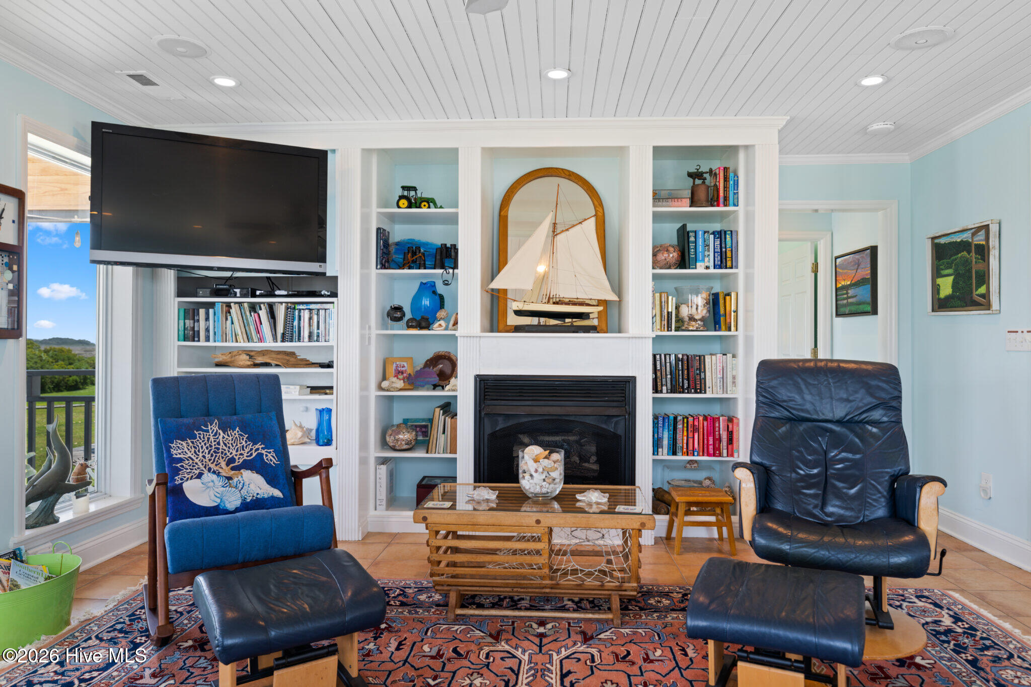 1763 New River Inlet Road North Topsail Beach, NC 28460 - Photo 6 of 106 Living room fire