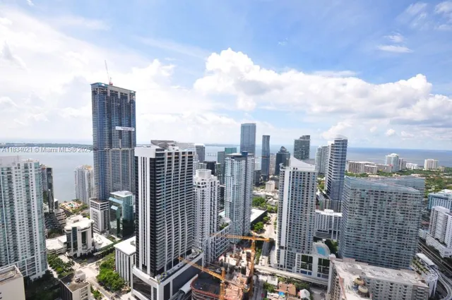 a city view with lot of high rise buildings