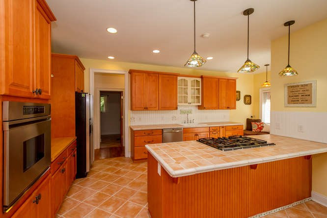 208 Steeple Ridge Road Aiken, SC 29803 - Photo 6 of 42 Bar Seating. Open Kitchen. Gas Stove