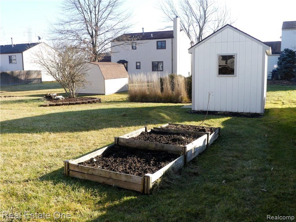 45119 Lemont Road Canton, MI 48187 - Photo 38 of 38 Shed,garden beds and fire pit
