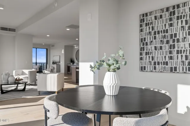 a room with furniture