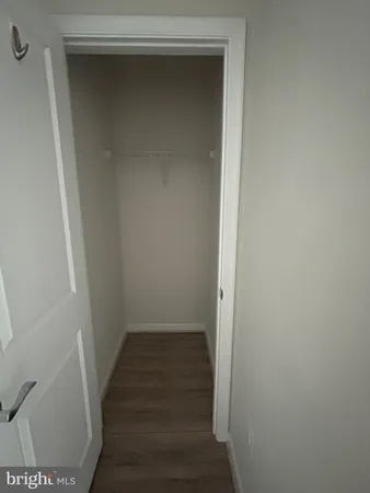 a view of wooden door