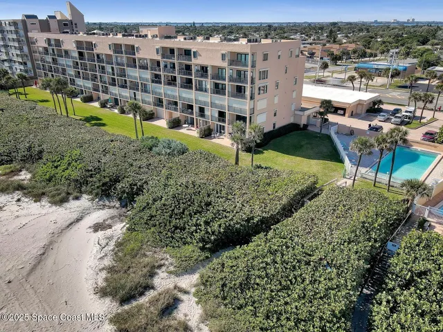 an outdoor space with seating
