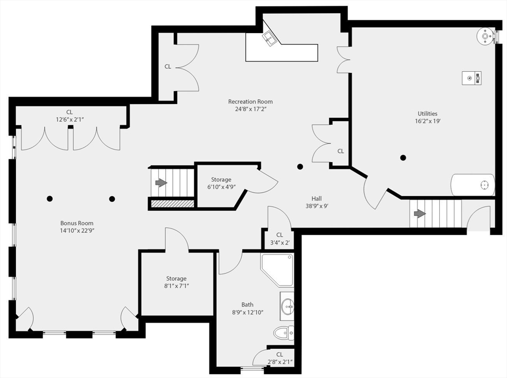 49 Forest Street Saugus, MA 01906 - Photo 41 of 42 a picture of a room with a window and a white door