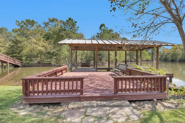 an aerial view of house with yard