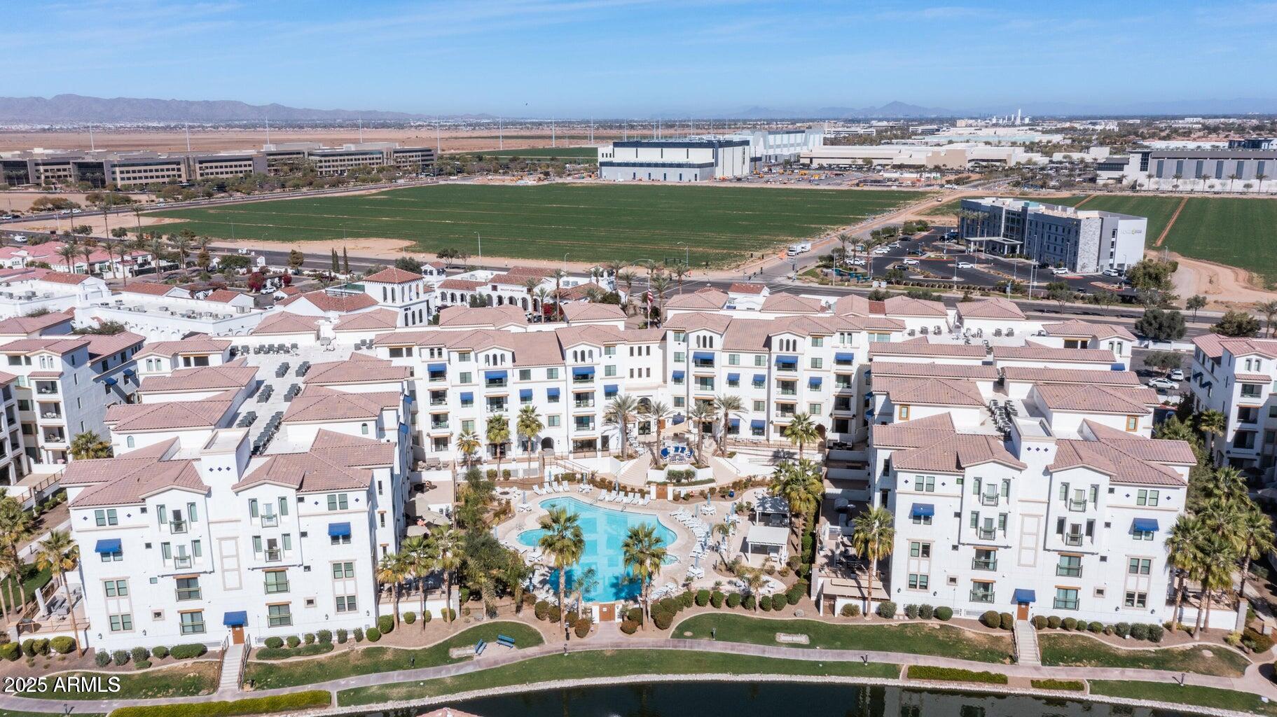 2511 West Queen Creek Road, Unit 146 Chandler, AZ 85248 - Photo 43 of 53 Cays Pool Arial