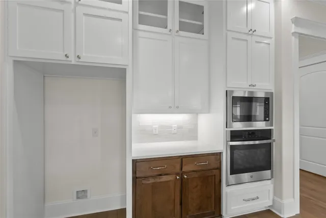 a close view of walk in closet