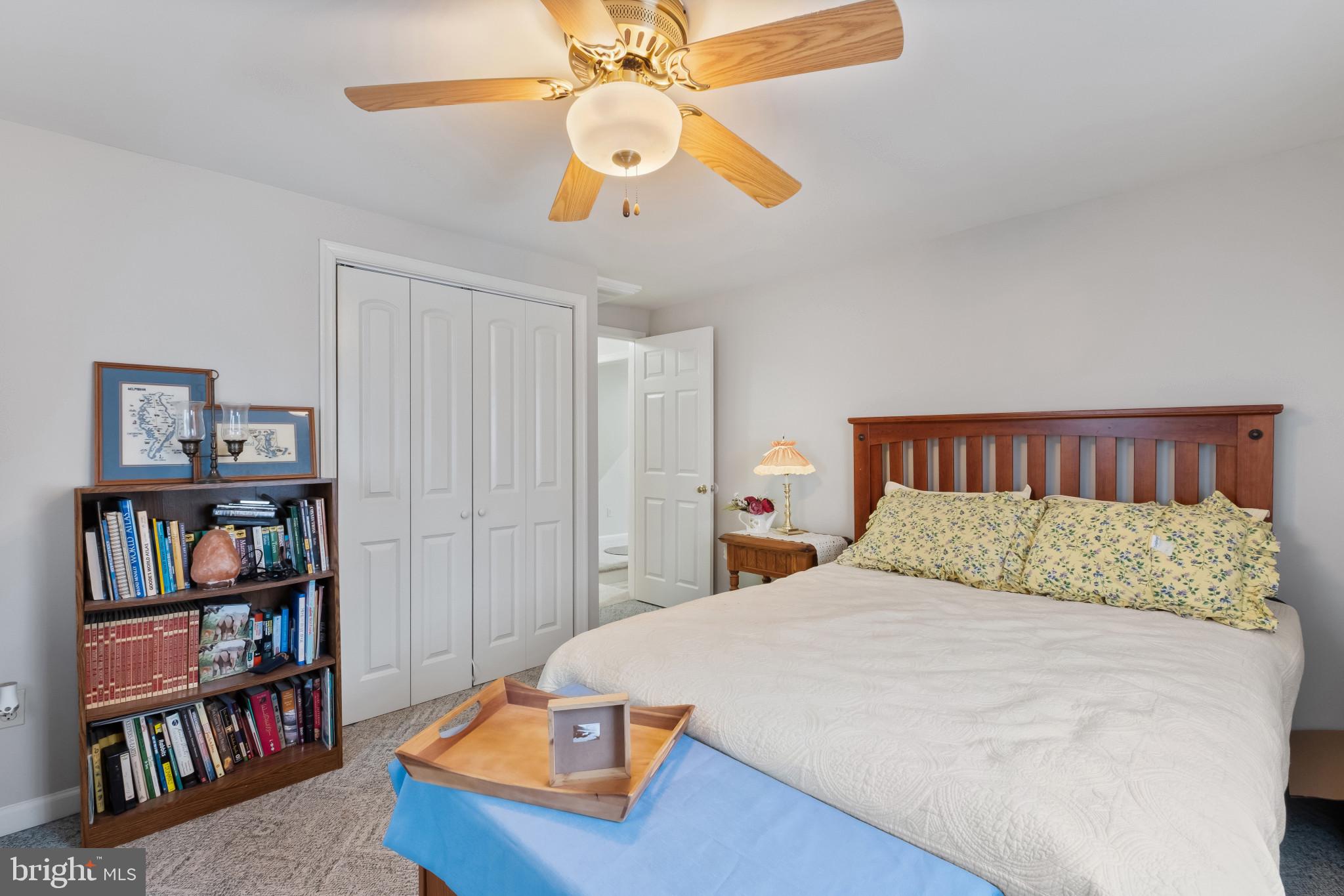 3421 Allen Road Eden, MD 21822 - Photo 35 of 56 a bedroom with a bed and a book shelf