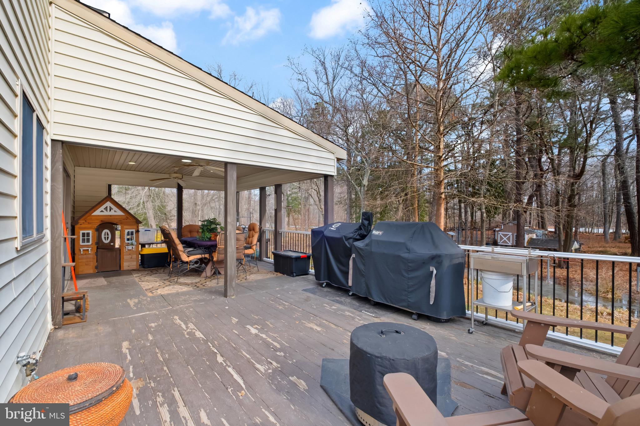 3421 Allen Road Eden, MD 21822 - Photo 53 of 56 a view of a patio with a couch and a fireplace