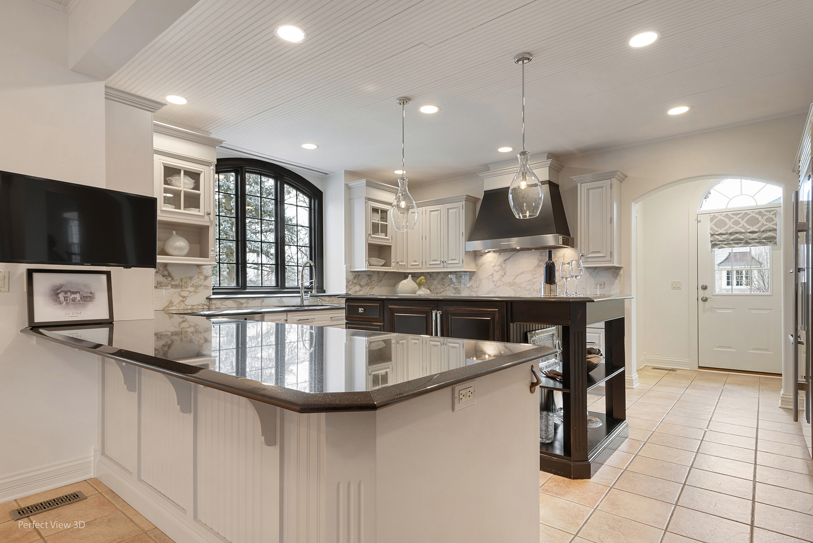 734 Highview Avenue Glen Ellyn, IL 60137 - Photo 11 of 25 a kitchen with stainless steel appliances granite countertop a sink and a stove