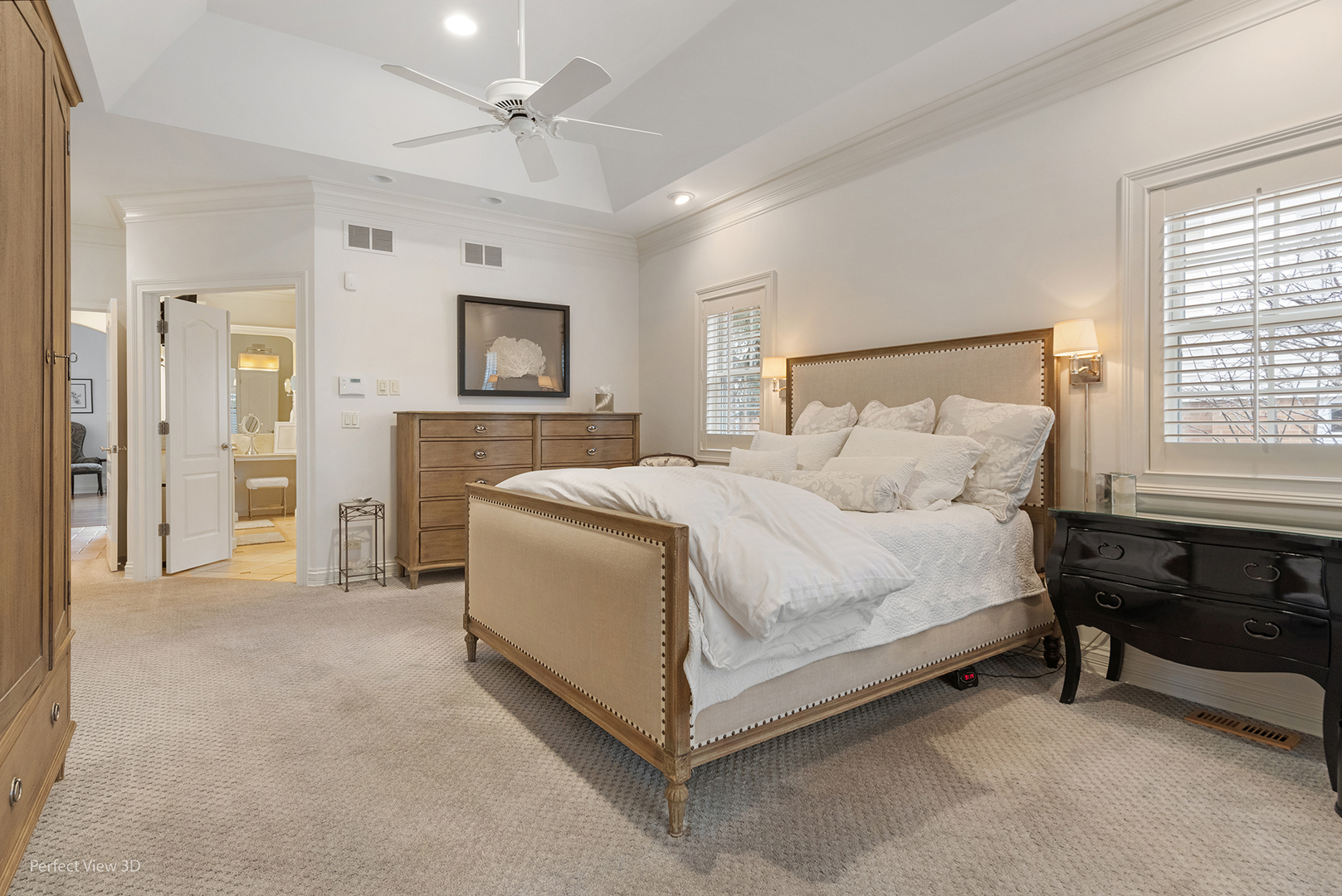 734 Highview Avenue Glen Ellyn, IL 60137 - Photo 13 of 25 a spacious bedroom with a bed and a table