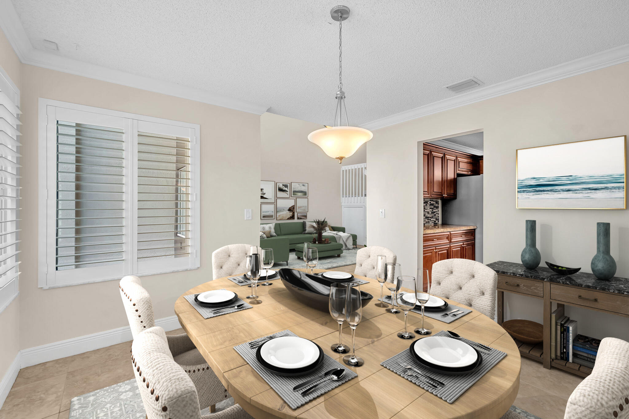 6729 Boca Pines Trail, Unit D Boca Raton, FL 33433 - Photo 9 of 27 Dining Room_Virtually Staged