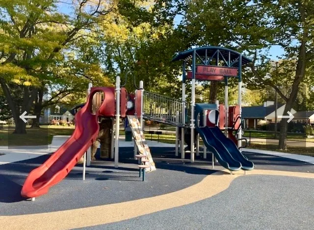 a view of an outdoor space and swimming pool