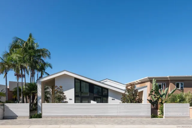 a view of a house with a street