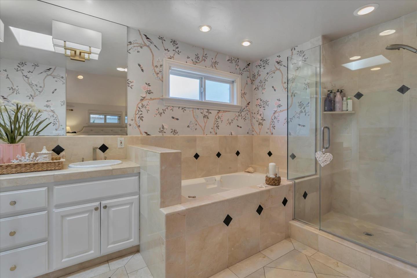 2084 Ellen Avenue San Jose, CA 95125 - Photo 32 of 43 a bathroom with a double vanity sink mirror double and shower