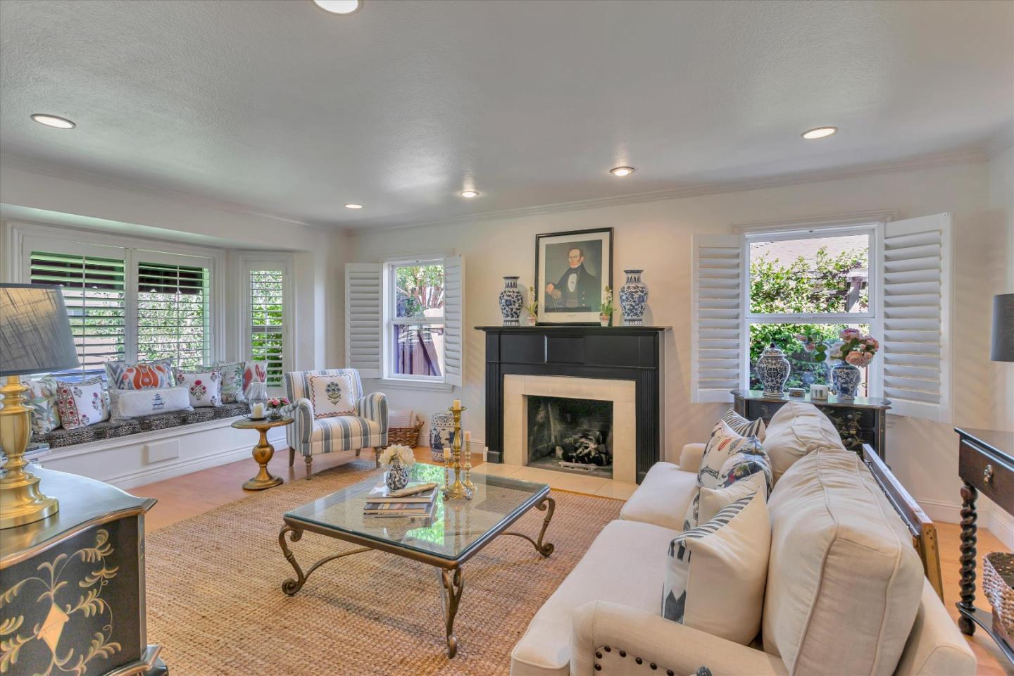 2084 Ellen Avenue San Jose, CA 95125 - Photo 7 of 43 a living room with furniture and a fireplace
