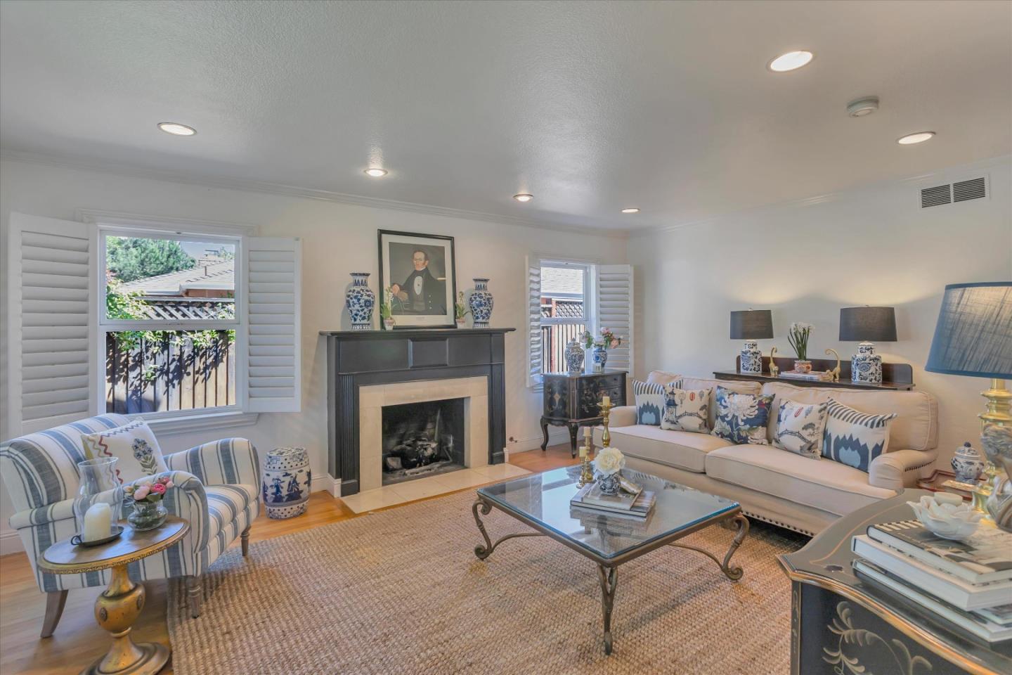 2084 Ellen Avenue San Jose, CA 95125 - Photo 9 of 43 a living room with furniture and a fireplace