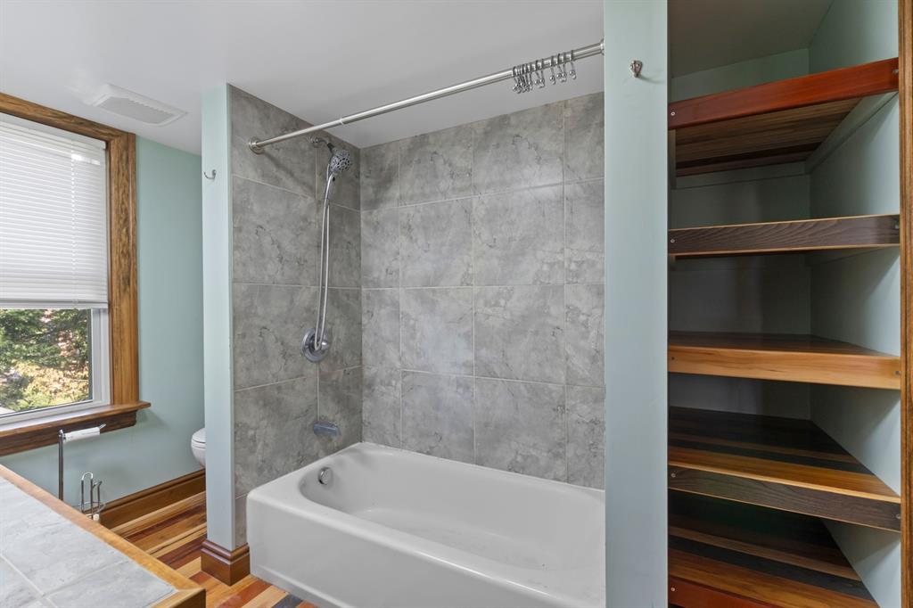 339 Center Road Monroeville, PA 15146 - Photo 30 of 43 Tub/Shower Combo with ceramic tile walls. Built in linen closet.