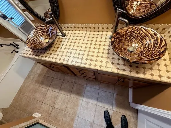 a close up of a sink