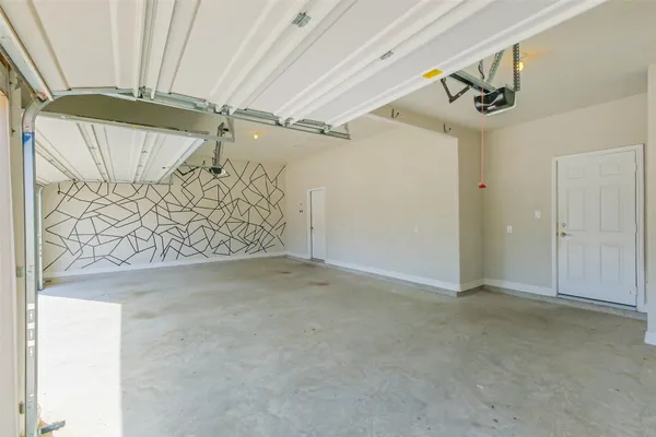 a view of a garage