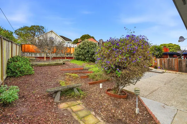 a view of a garden