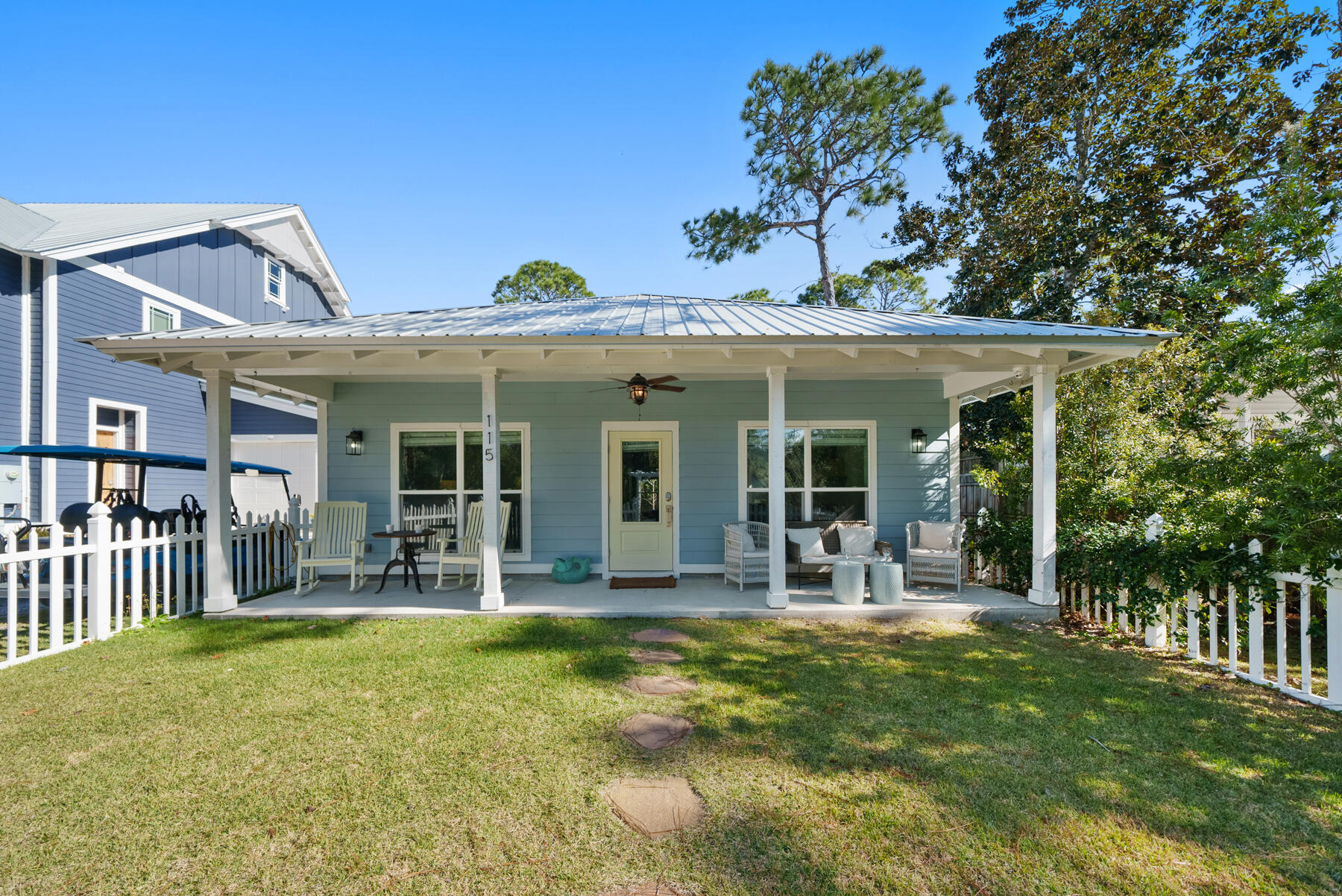 115 Barcelona Avenue Santa Rosa Beach, FL 32459 - Photo 28 of 34 a view of a house with patio outdoor seating area