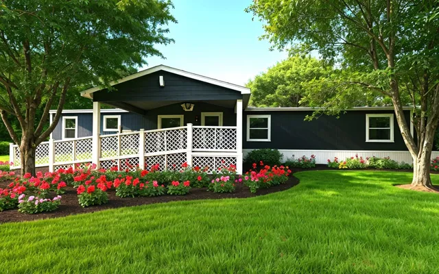 a front view of house with garden