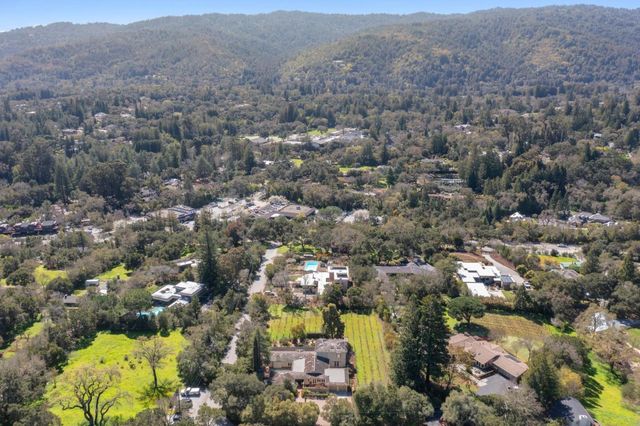 an aerial view of multiple house