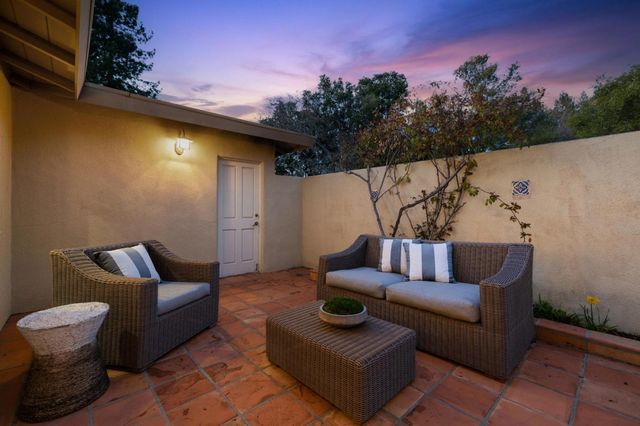 a view of a couches in a patio