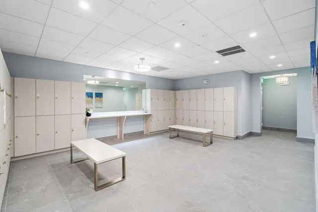 a view of a volley ball court