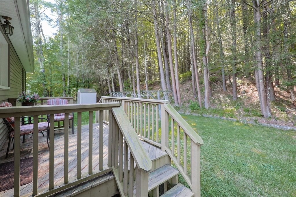 500 Worcester Road Barre, MA 01005 - Photo 19 of 24 a view of a deck with a backyard