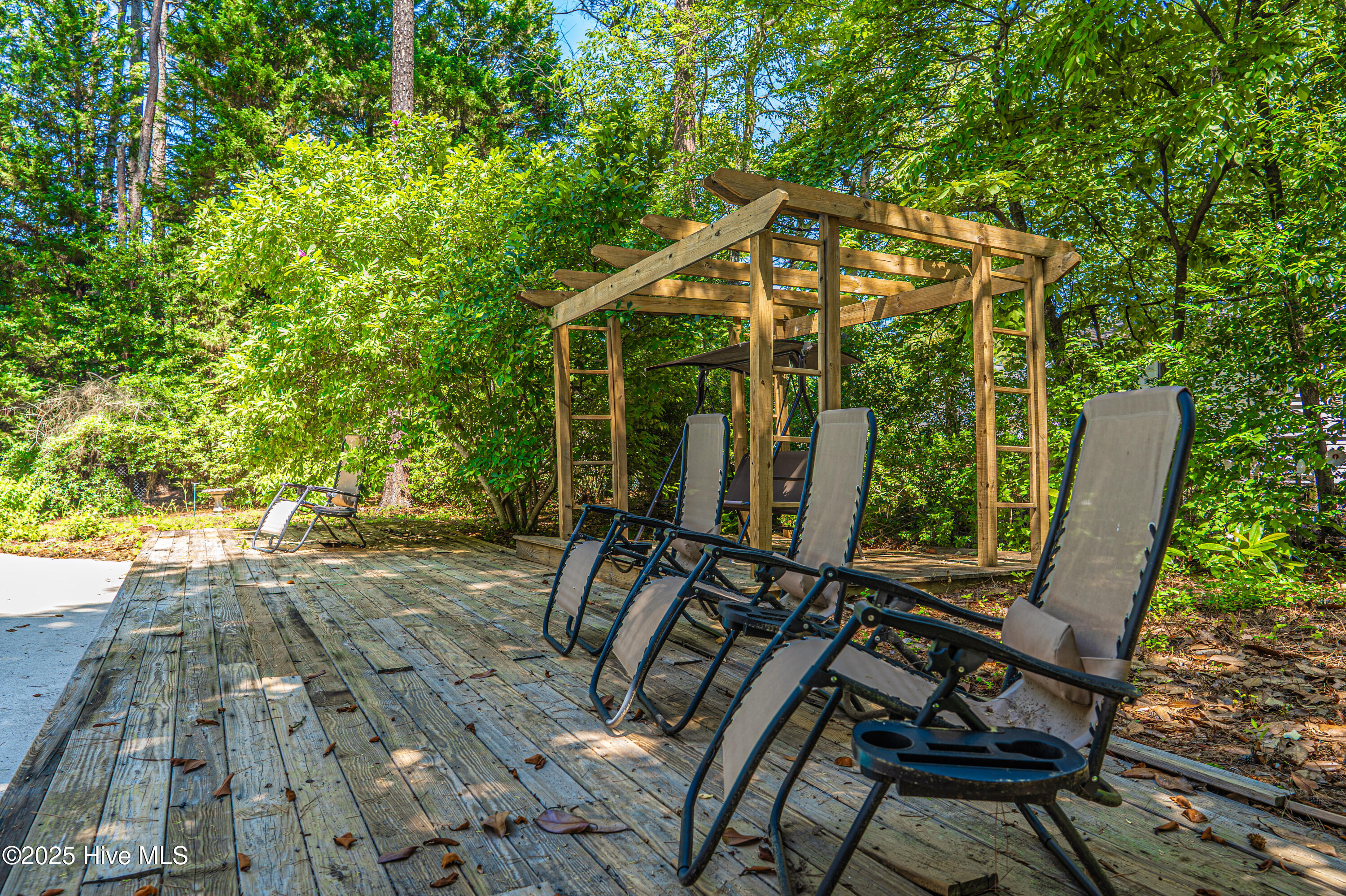 606 John McQueen Road Aberdeen, NC 28315 - Photo 32 of 38 back pool deck