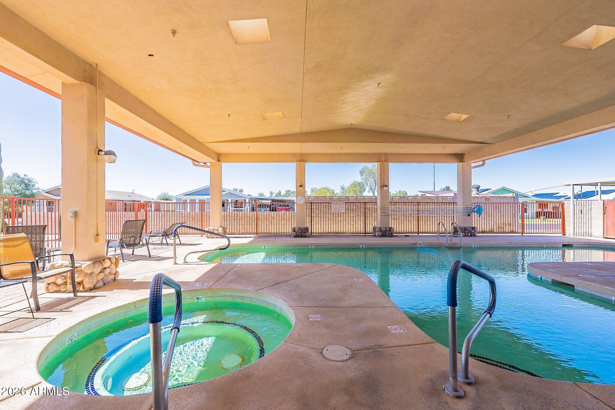 2263 North Trekell Road, Unit 153 Casa Grande, AZ 85122 - Photo 41 of 46 Pool and Hot Tub